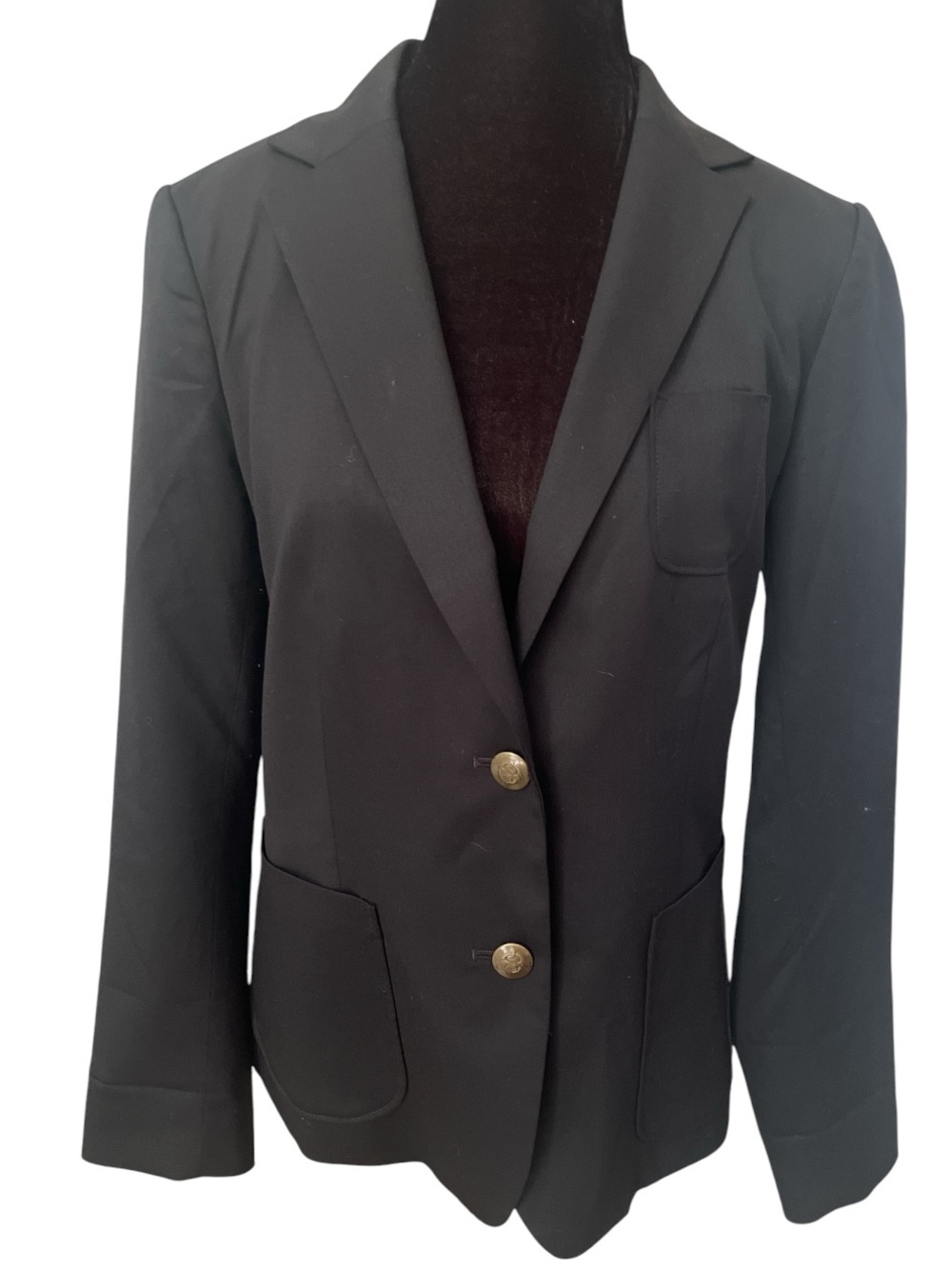 GAP Black Blazer with Gold Buttons